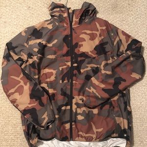 Camo rain jacket